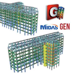 Analisi di vulnerabilità in ambito lineare di edifici in c.a. con Midas