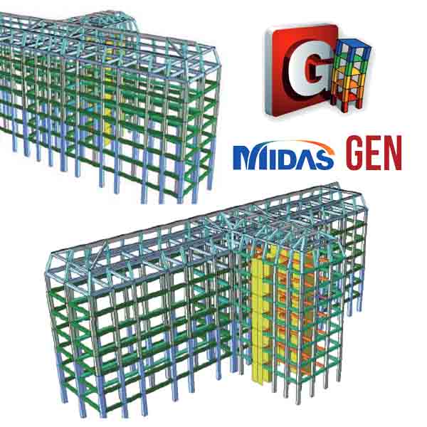 Analisi di vulnerabilità in ambito lineare di edifici in c.a. con Midas