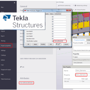 Creazione di attributi personalizzati (UDA) e loro esportazione IFC con Tekla Structures