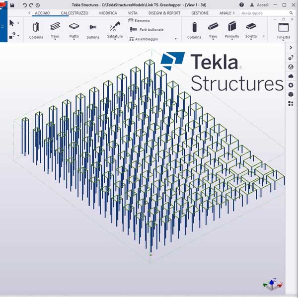 Modellazione parametrica in Tekla Structures attraverso Grasshopper