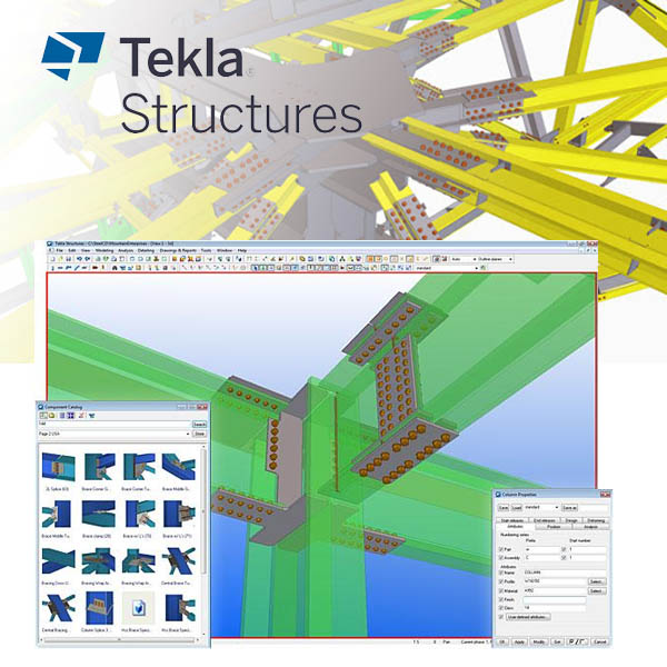 Utilizzo dei principali componenti di sistema per l’acciaio con Tekla Structures