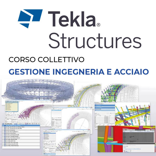 Corso base collettivo Tekla Structures – Gestione Ingegneria e Acciaio | dal 7 settembre 2026