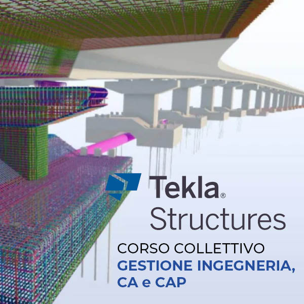 Corso base collettivo Tekla Structures – gestione Ingegneria CA e CAP | dal 7 settembre 2026